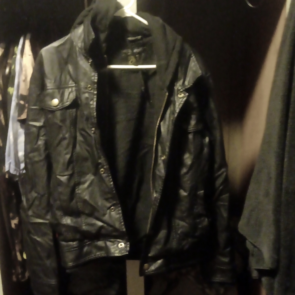 Obey leather jacket